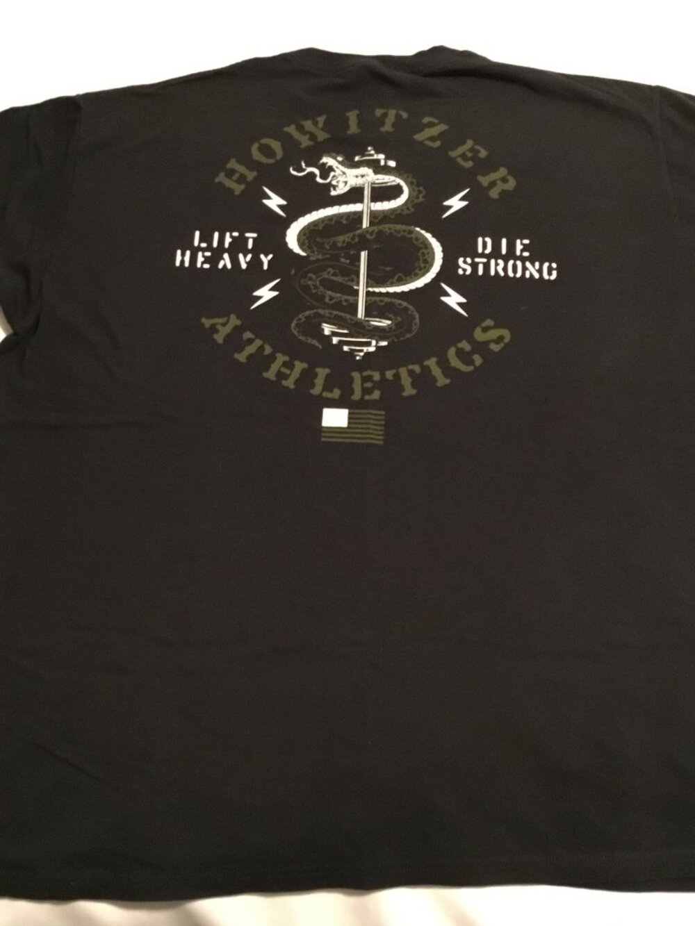 Howitzer Patriot T Shirt Mens XL Die Strong Graphic Tee Western Casual Crewneck